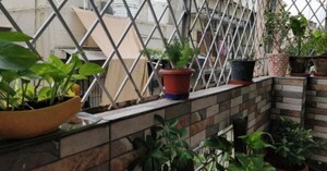 Balcony in 3 BHK Builder Floor at East Of Kailash – for Rent