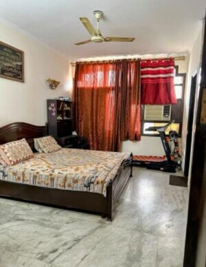 Bedroom in 3 BHK Builder Floor at East Of Kailash – for Rent