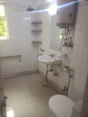 Bathroom in 3 BHK Apartment at Vasant Kunj – for Rent