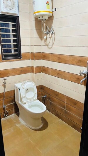 Bathroom in 1 BHK Builder Floor at Sushant Lok I – for Rent