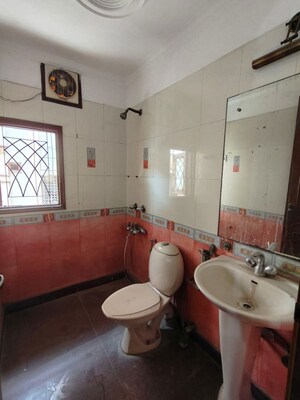 Bathroom in 3 BHK Builder Floor at Nehru Enclave – for Rent
