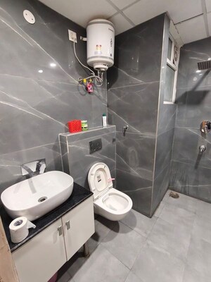 Bathroom in 3 BHK Apartment at Ambala Highway – for Rent