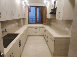 Kitchen in 4 BHK Builder Floor at Panchsheel Enclave – for Rent