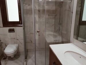 Bathroom in 4 BHK Builder Floor at Panchsheel Enclave – for Rent