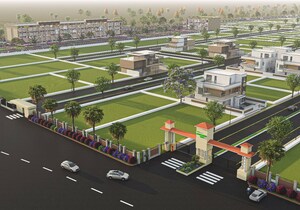  Plot – Exterior View View at AK Green Park City, Gosainganj - for Sale