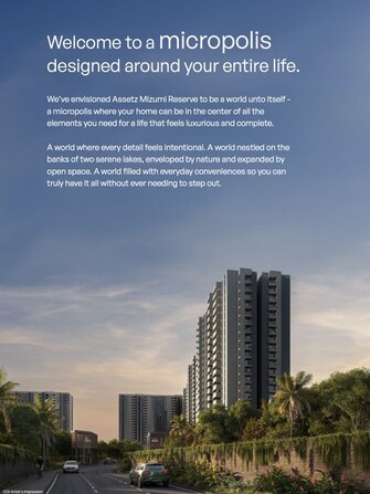 4 BHK + Servant Room Apartment For Sale in Assetz Mizumi Reserve in Kudlu, Bangalore