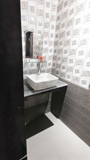 Bathroom in 1 BHK Independent House at Karia Konark Campus, Viman Nagar – for Rent