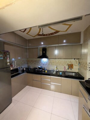 Kitchen in 3 BHK Apartment at Kolte Patil Western Avenue, Wakad – for Rent