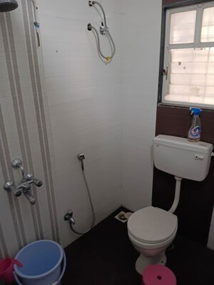 Bathroom in 2 BHK Apartment at Silver Royal, Pimple Saudagar – for Rent