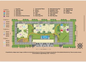 Master Plan in 4 BHK Apartment at Renowned Renox Thrive, Sector 10 Greater Noida – for Sale