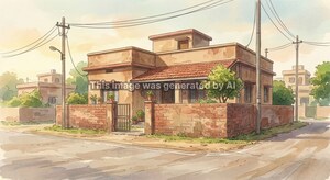  Independent House – Exterior View View at Sapnawat - for Sale
