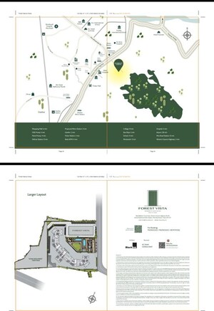 Floor Plan in 2 BHK Apartment at Kashimira Forest Vista, Kashimira – for Sale