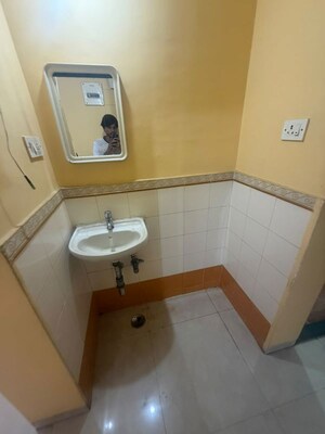 Bathroom in 1 BHK Apartment at Lodha Paradise, Majiwada – for Rent