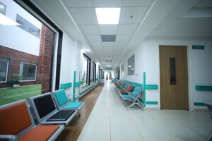 Building Lobby in  Office Space in IT/SEZ at Fusion Ufairia, Sector 16b Greater Noida – for Rent