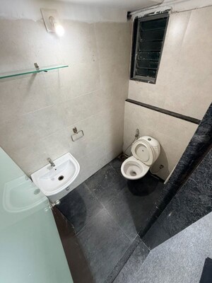 Bathroom in  Office Space at Shivalik Satyamev, Bopal – for Rent