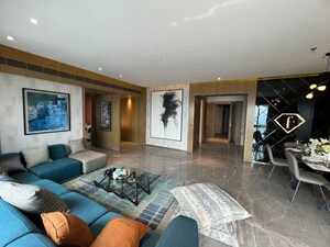 Living Room in 3 BHK Apartment at Omkar Alta Monte, Malad East – for Rent