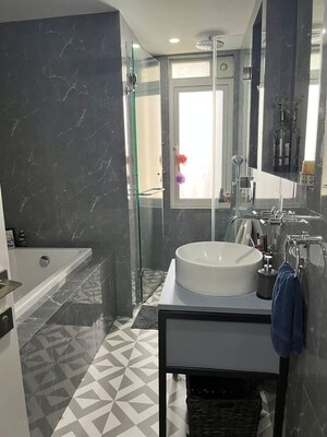 Bathroom in 2 BHK Apartment at Lodha Fiorenza, Goregaon East – for Rent