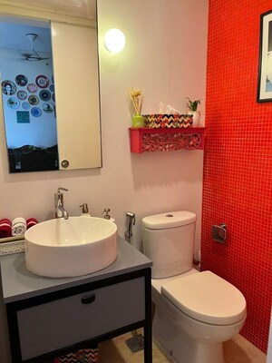Bathroom in 2 BHK Apartment at Lodha Fiorenza, Goregaon East – for Rent