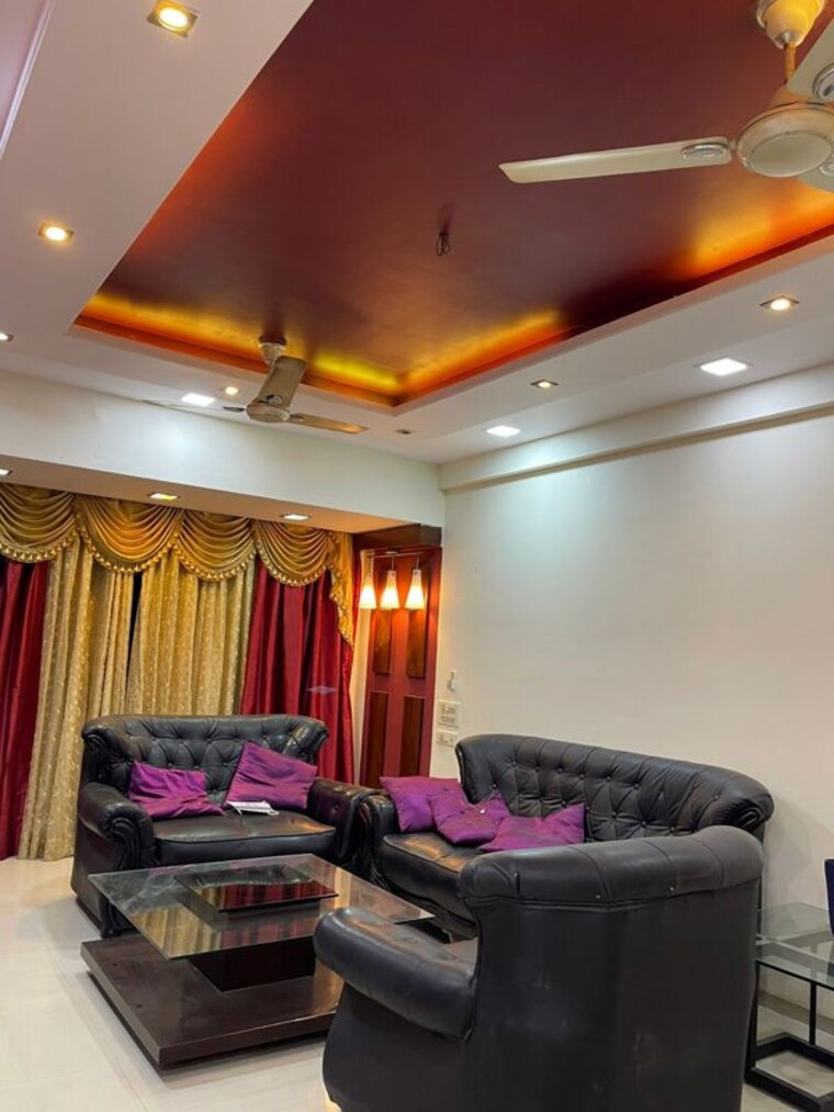 Living Room, patel-heritage 2 Bedroom 1200 Sq.Ft. Apartment In Kharghar Navi Mumbai 10525935