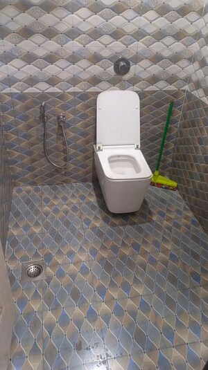 Bathroom in 2 BHK Apartment at Nandan Vatsalya Vihar, Aundh – for Rent