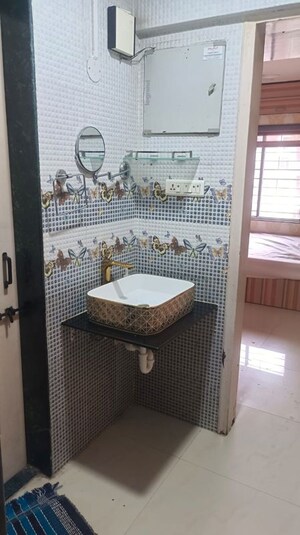 Bathroom in 2 BHK Apartment at Nandan Vatsalya Vihar, Aundh – for Rent