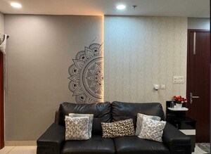 Living Room in 4 BHK Apartment at Prestige High Fields, Gachibowli – for Sale