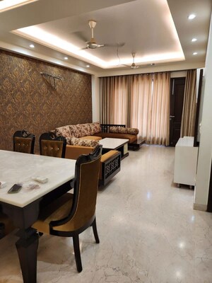 Living Room in 3 BHK Builder Floor at Shivalik Colony – for Rent