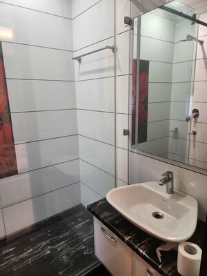 Bathroom in 3 BHK Builder Floor at Shivalik Colony – for Rent