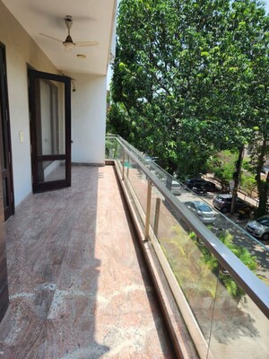 Balcony in 3 BHK Builder Floor at Shivalik Colony – for Rent