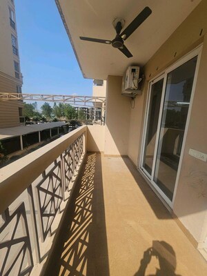 Balcony in 3 BHK Apartment at Affinity Greens, International Airport Road – for Rent