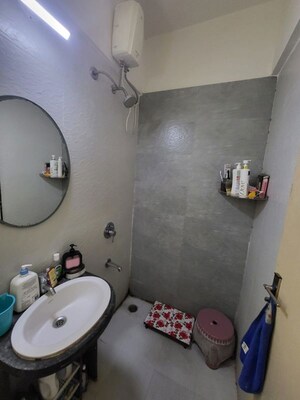Bathroom in 2 BHK Apartment at Palladium Homes, Dhanori – for Rent