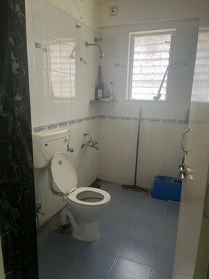 Bathroom in 2 BHK Apartment at Saakshi Parvasaakshi, Pimple Saudagar – for Rent