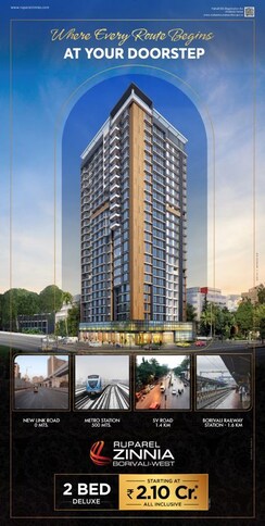 2 BHK Apartment For Sale in Ruparel Zinnia