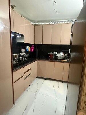 Kitchen in 3 BHK Apartment at Palm Residency Chhatarpur, Chattarpur – for Rent