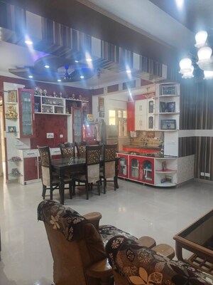 Living Room in 3 BHK Apartment at SVP Gulmohur Garden, Raj Nagar Extension – for Rent