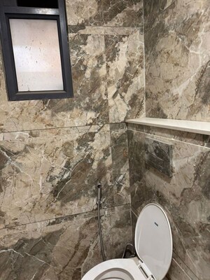 Bathroom in 1 BHK Apartment at Palm Residency Chhatarpur, Chattarpur – for Rent