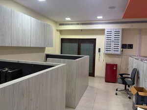 Kitchen in  Office Space at Millennium Business Park, T.T.C. Industrial Area – for Rent