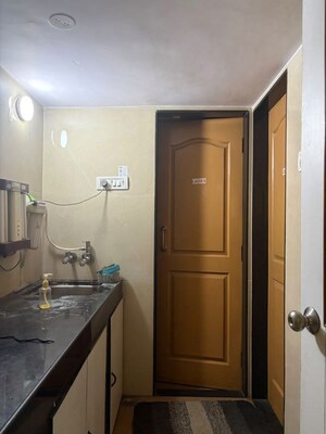 Kitchen in  Office Space at Millennium Business Park, T.T.C. Industrial Area – for Rent