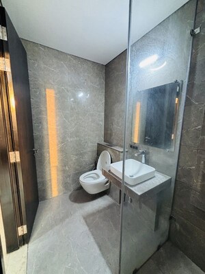 Bathroom in 3 BHK Apartment at Oberoi Eternia, Mulund West – for Sale