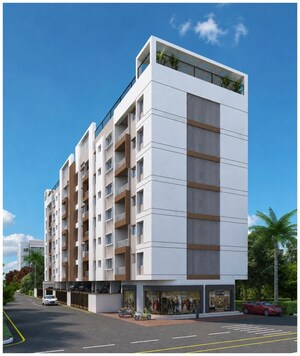 1 BHK Apartment – Exterior View View at Bhosale Nagar - for Sale