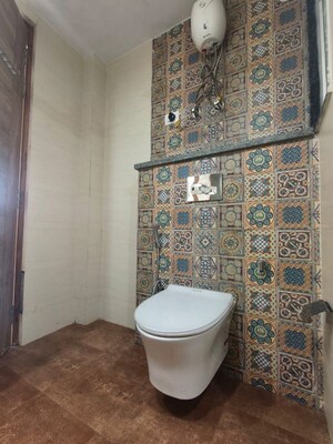 Bathroom in 3 BHK Builder Floor at Ansal Palam Triangle, Palam Vihar Extension – for Rent
