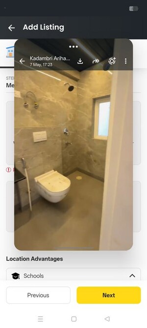 Bathroom in 3 BHK Apartment at Arihant Abode, Sector 10 Greater Noida – for Sale