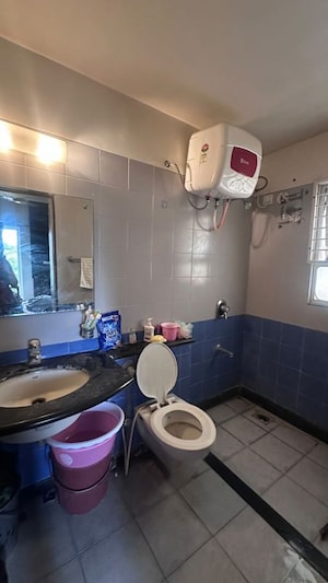 Bathroom in 3 BHK Apartment at Zircon Ventures CHS Ltd, Viman Nagar – for Rent