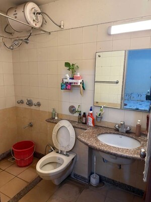 Bathroom in 3 BHK Apartment at Zircon Ventures CHS Ltd, Viman Nagar – for Rent