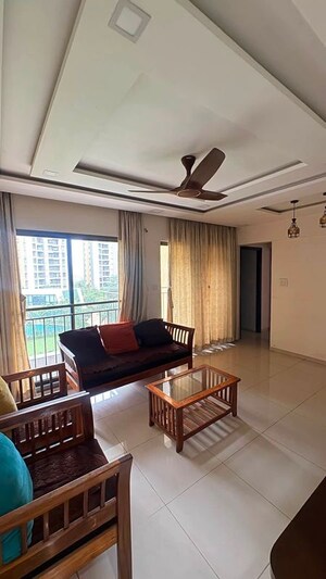 Living Room in 2 BHK Apartment at Shapoorji Pallonji Joyville Hinjewadi, Hinjewadi – for Rent