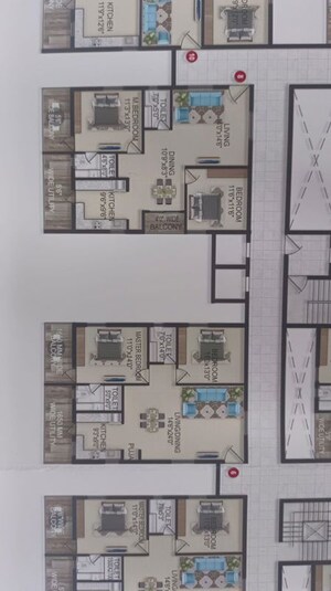 Floor Plan in 2 BHK Apartment at Anmol Terrasa, Miyapur – for Sale