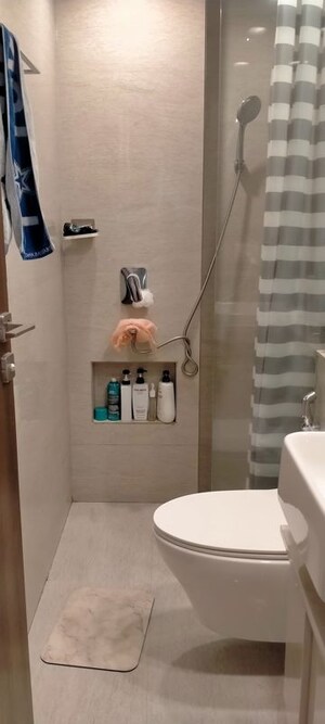 Bathroom in 1 BHK Apartment at Hiranandani Regent Hill, Powai – for Sale