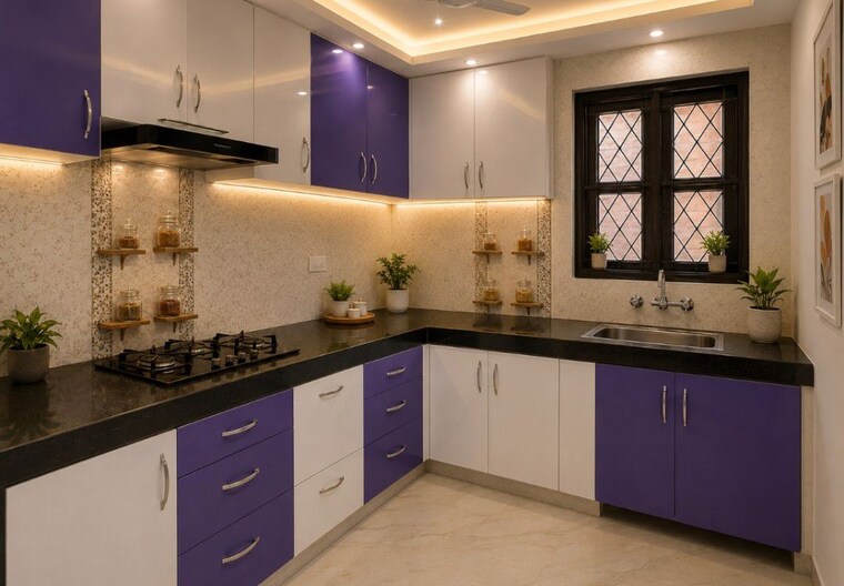 Kitchen, panchsheel vihar 3 Bedroom 1000 Sq.Ft. Builder Floor In Panchsheel Vihar Delhi 10396842