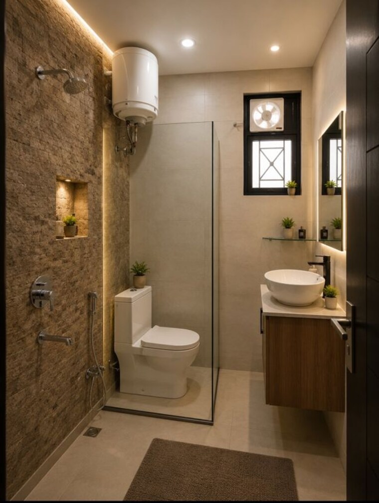 Bathroom, panchsheel vihar 3 Bedroom 1000 Sq.Ft. Builder Floor In Panchsheel Vihar Delhi 10396842