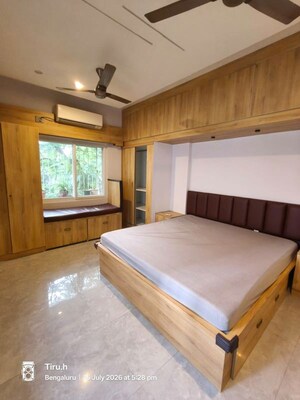 Bedroom in 3 BHK Apartment at BM Serenity, Hsr Layout – for Rent